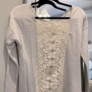 Buckle Jersey Knit Sweater